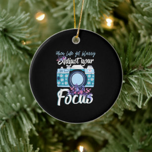 Photographer Gift - Camera Photography Ceramic Ornament