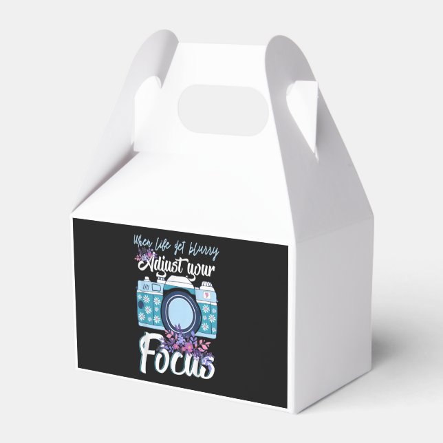 Photographer Gift - Camera Photography Favor Boxes (Front Side)