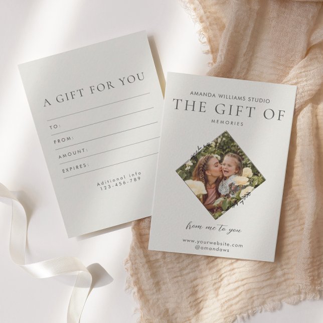 Photographer Gift Card Certificates (Creator Uploaded)