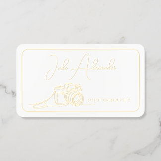 Photographer Gold Foil Business Card