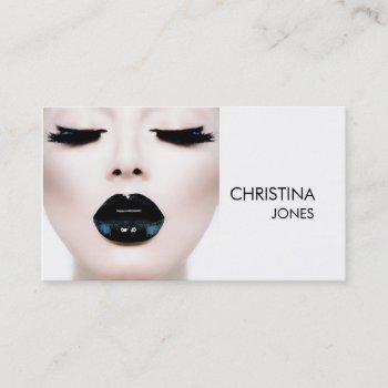 ★ Photographer-hairstylist-model Modern Headshot ★ Business Card by laurapapers at Zazzle