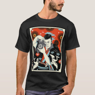 Photographer Japanese Samurai Warrior Armor Sword  T-Shirt