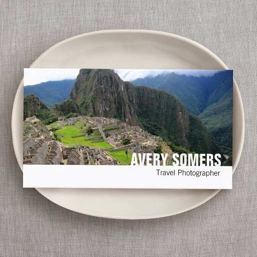 Customizable Travel Photographer Add a Large Photo Photography Business Cards