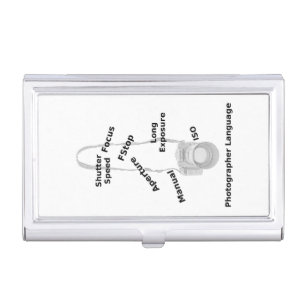 Photographer Language Business Card Case