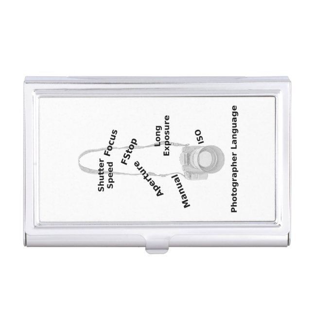 Photographer Language Business Card Case (Front)