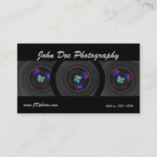 Photographer lens business card