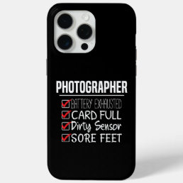 Photographer Life - Funny Photography Checklist iPhone 15 Pro Max Case