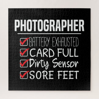 Photographer Life - Funny Photography Checklist Jigsaw Puzzle