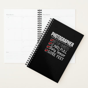 Photographer Life - Funny Photography Checklist Planner