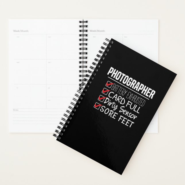 Photographer Life - Funny Photography Checklist Planner (Display)