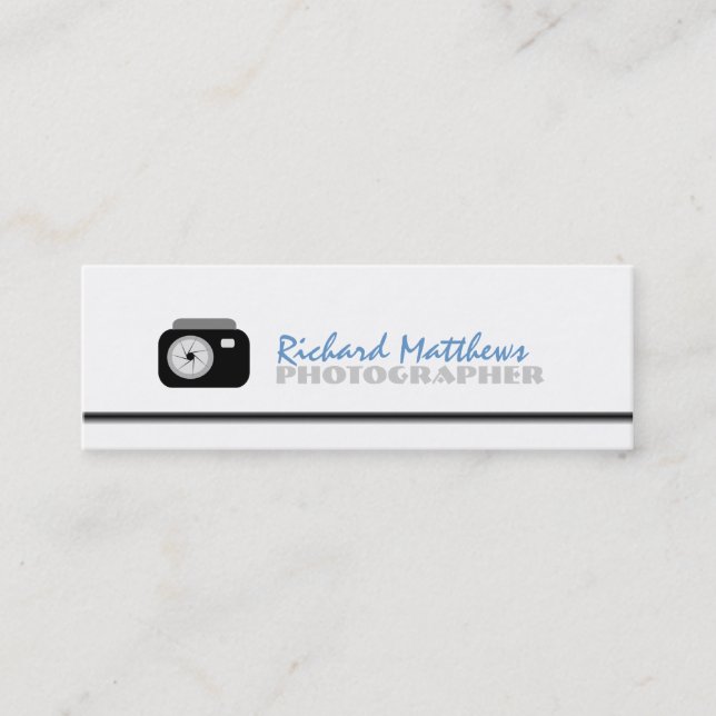 Photographer Mini Business Card (Front)