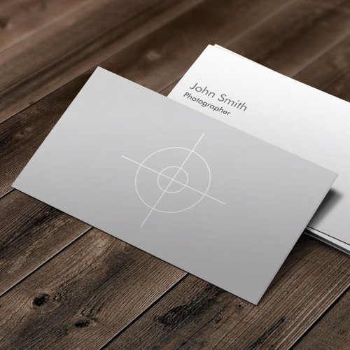 Plain 18% Gray Card Photographer Business Card