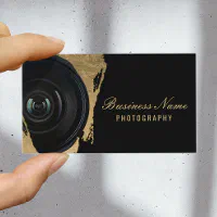 Modern Faux Rose Gold Photographer Monogram Logo Square Business