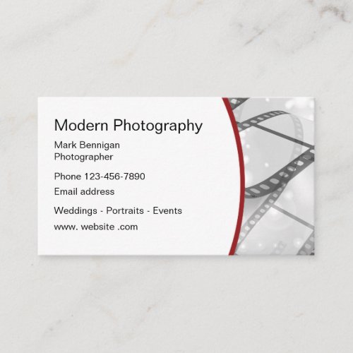 Photographer Modern Design Business Card