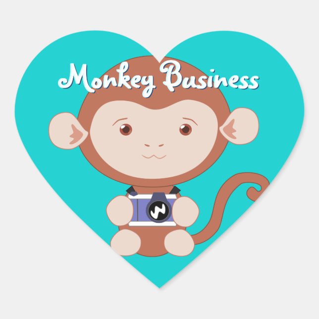 Photographer Monkey Stickers (Front)
