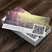 Photographer Nature Photography Qr Code Business Card at Zazzle