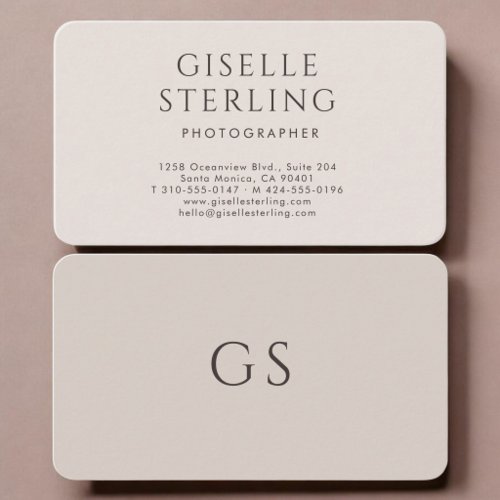 Photographer Neutral  Business Card