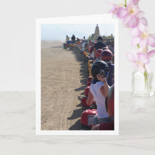 Photographer on Quad Bike Card