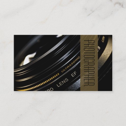 Customizable Photographer, Photography Business Card