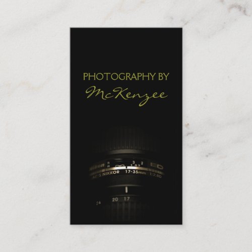 Photographer,Photography, Camera Business Card