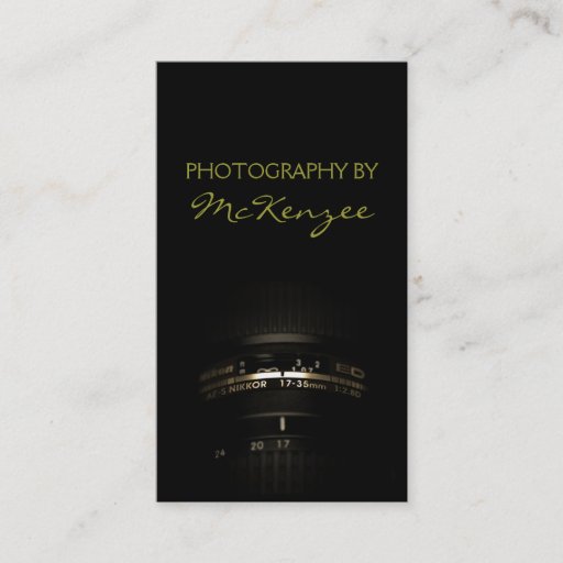Customizable Photographer,Photography, Camera Business Card
