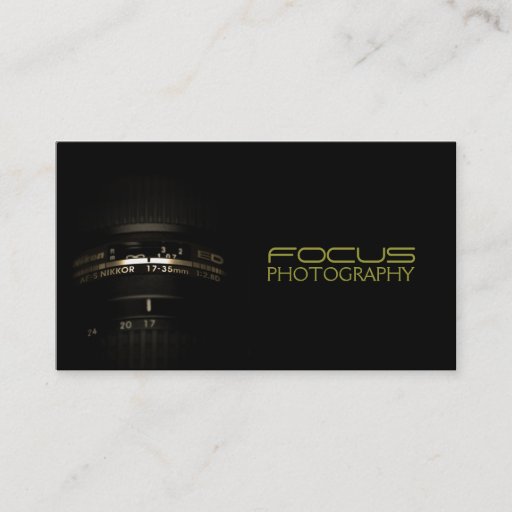 Customizable Photographer,Photography, Camera Business Card
