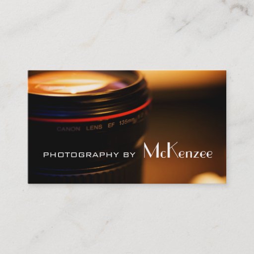 Customizable Photographer,Photography, Camera Business Card