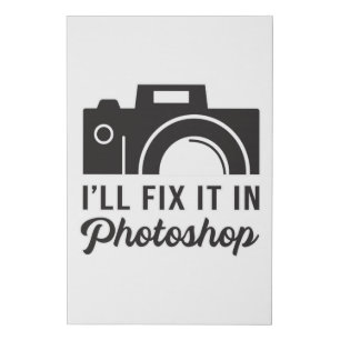Photographer Photography Lens Funny Gift Idea Faux Canvas Print