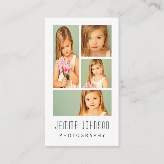 Photographer Photography Photo Frame Business Card (Front)