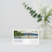 Photographer Photography Plain White Business Card (Standing Front)