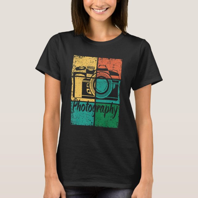 Photographer Photography SLR Camera T-Shirt (Front)