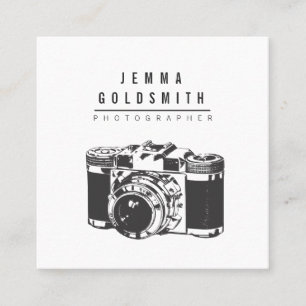 Photographer Photography Square Business Card