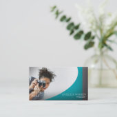 Photographer, Photography, Videographer, Camera Business Card (Standing Front)