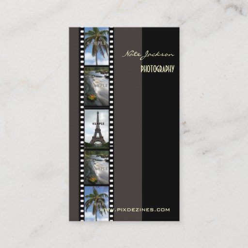 Customizable Photographer photos template/diy fonts business card