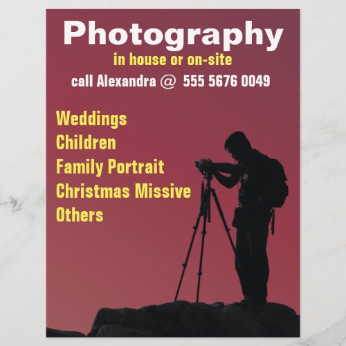 Photographer Photos Trustworthy Flyer