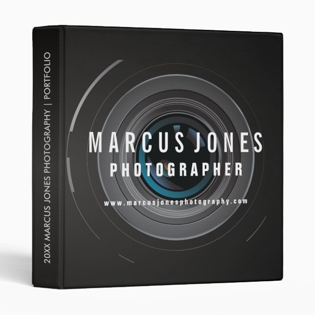 Photographer Portfolio Binder (Front/Spine)
