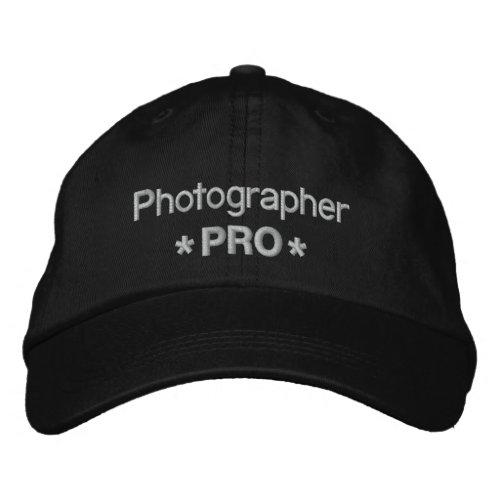 Photographer Pro Embroidered Baseball Cap