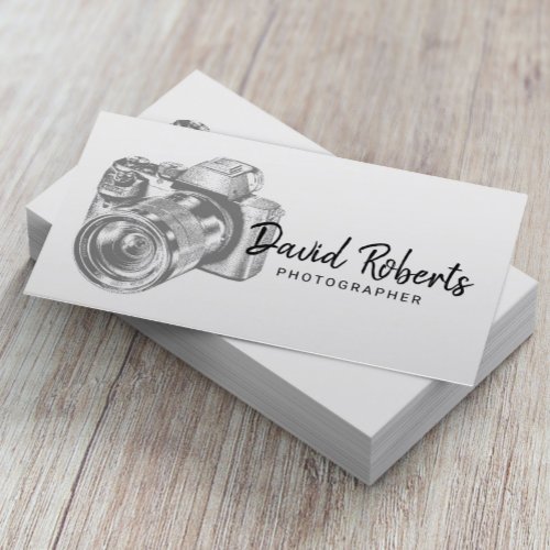 Photographer Professional Camera Photography Business Card