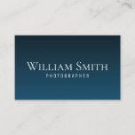 Photographer Professional Deep blue Trendy For him Business Card