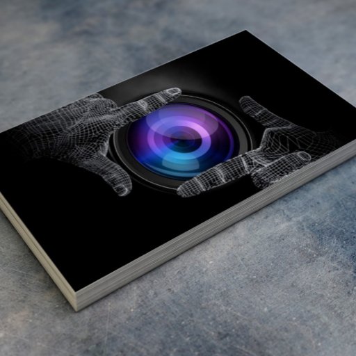 Customizable Photographer Professional Hands Frame Photography Business Card