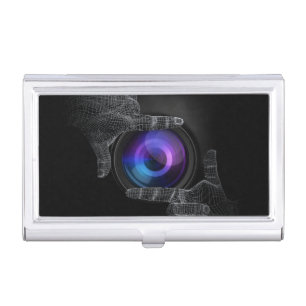 Photographer Professional Hands Frame Photography Case For Business Cards
