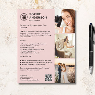 Photographer Professional Photography Business Flyer