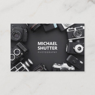 Photographer Retro Analog Film Camera Business Card