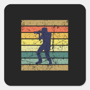 Photographer Retro Vintage Photography Square Sticker