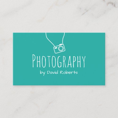 Photographer Simple Camera Modern Photography Business Card
