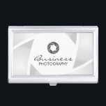 Photographer Simple Camera Shutter Photography Business Card Holder<br><div class="desc">Photographer Simple Plain Camera Shutter Photography Business Card Holder.</div>