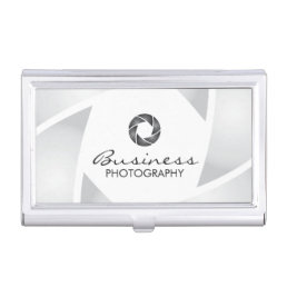 Photographer Simple Camera Shutter Photography Business Card Holder