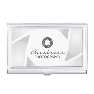 Photographer Simple Camera Shutter Photography Business Card Holder