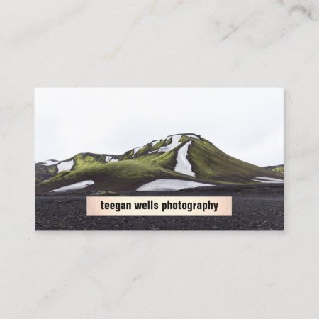 Photographer Simple Plaque Photography Card