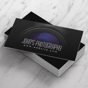Photographer Smoking Camera Lens Professional Business Card